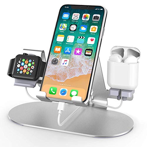 3 in 1 Aluminum Charging Station for Apple Watch Charger Stand Dock