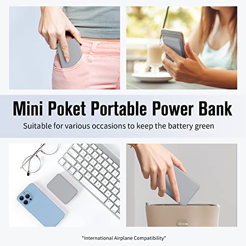 Mini Portable Charger Power Bank 5000mAh Capacity External Battery Pack