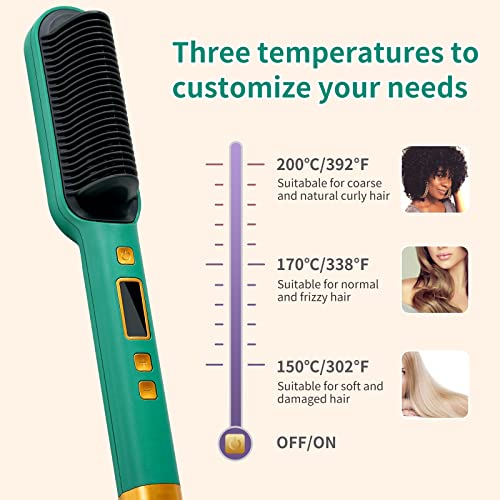 Hair Straightener Brush for Thick Hair