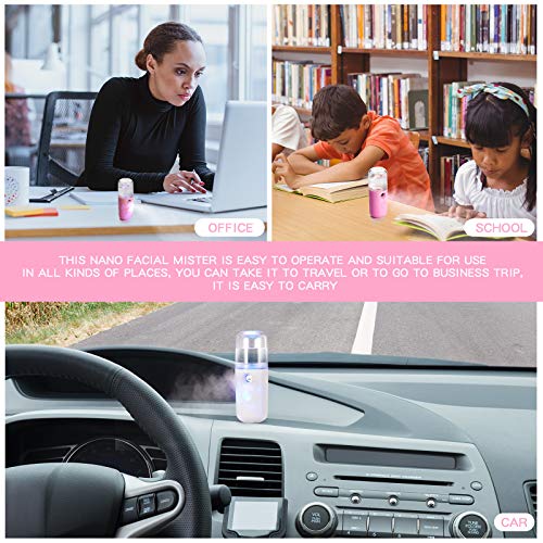 2 Piece Mini Face Humidifier Facial Sprayer