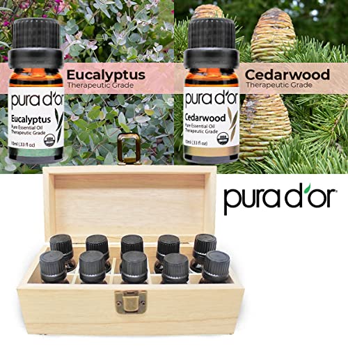PURA D'OR Organic Essential Oils Set of 10