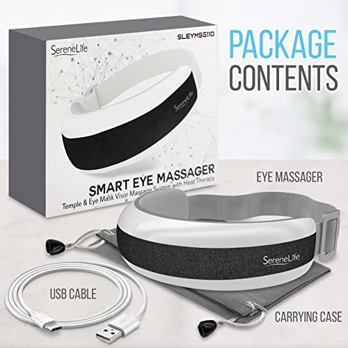 Eye Massager with Heat and Compression - Smart Eye Massager for Migraines and Stress