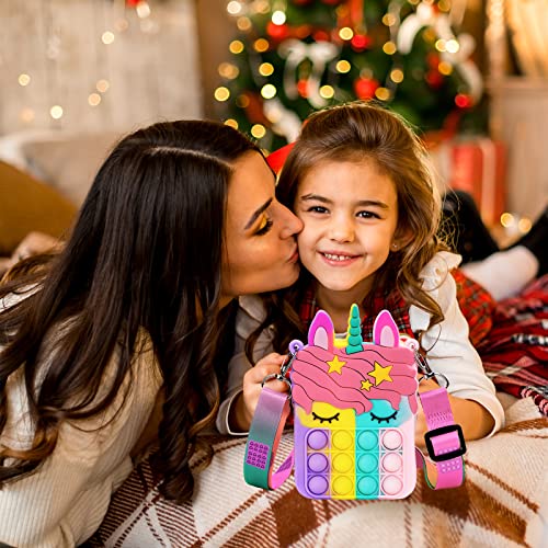 Unicorn Pop Purse for Girl and Women Pop Bag