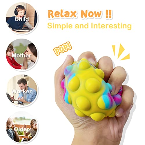 Pop Ball It Fidget Toys 4 PCS Anti-Pressure Popper Sensory Toys