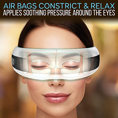 Eye Massager with Heat and Compression - Smart Eye Massager for Migraines and Stress