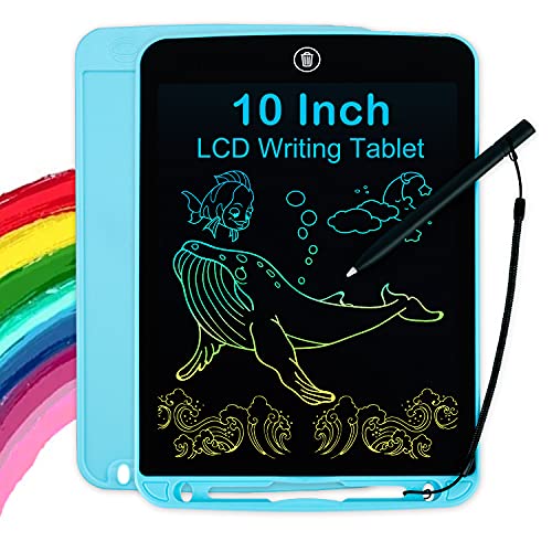 LCD Writing Tablet for Kids 10 Inch, Colorful Doodle Board Drawing Tablet