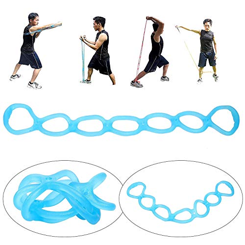 calliven Portable 13 Ring Stretch and Resistance Exercise Band