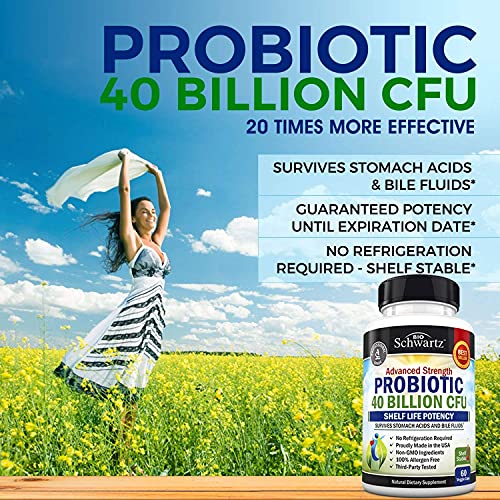 Probiotic 40 Billion CFU - Probiotics for Women & Men