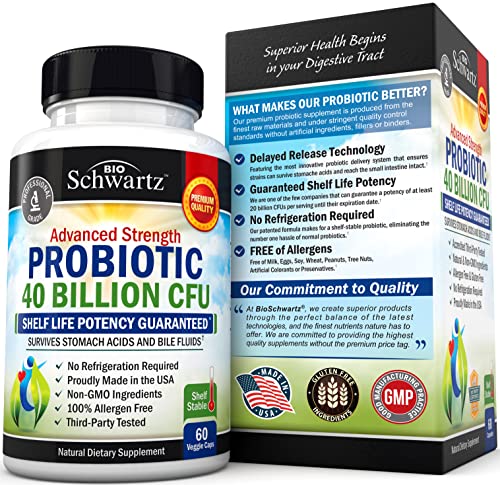 Probiotic 40 Billion CFU - Probiotics for Women & Men